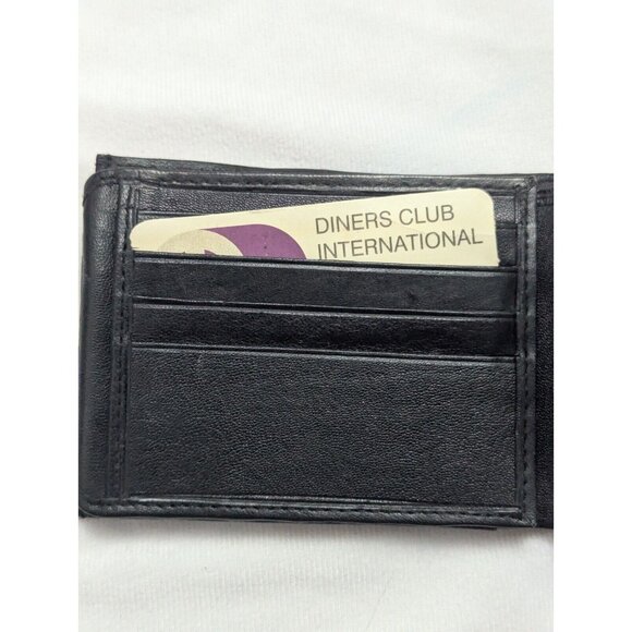 Men’s‎ Wallet Genuine leather Trifold wallet 3 bill pockets 16 cards Button - Picture 5 of 8